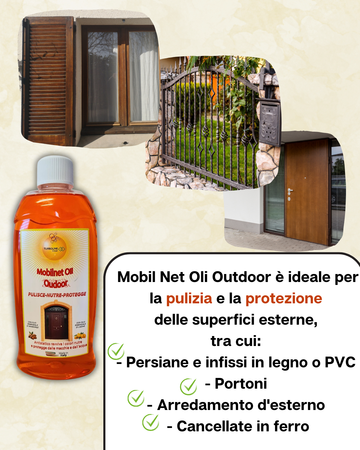 Mobil net oil Outdoor - esterni - olio dergente e nutriente -